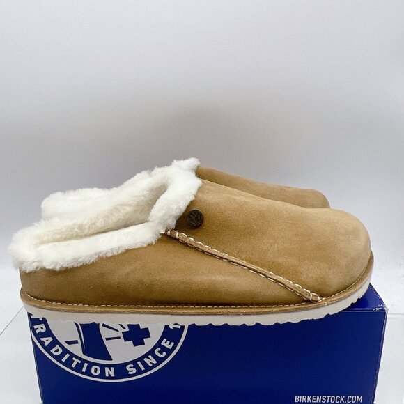 Birkenstock Zermatt Premium Shearling Suede Leather Mink EU 46 US 13-13.5 R - Picture 4 of 11